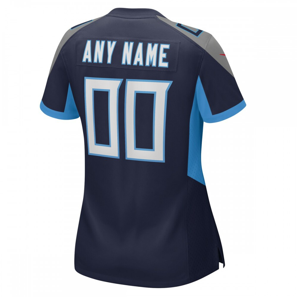 Tennessee Titans Nike Women's Custom Game Jersey - Navy-GridironStore